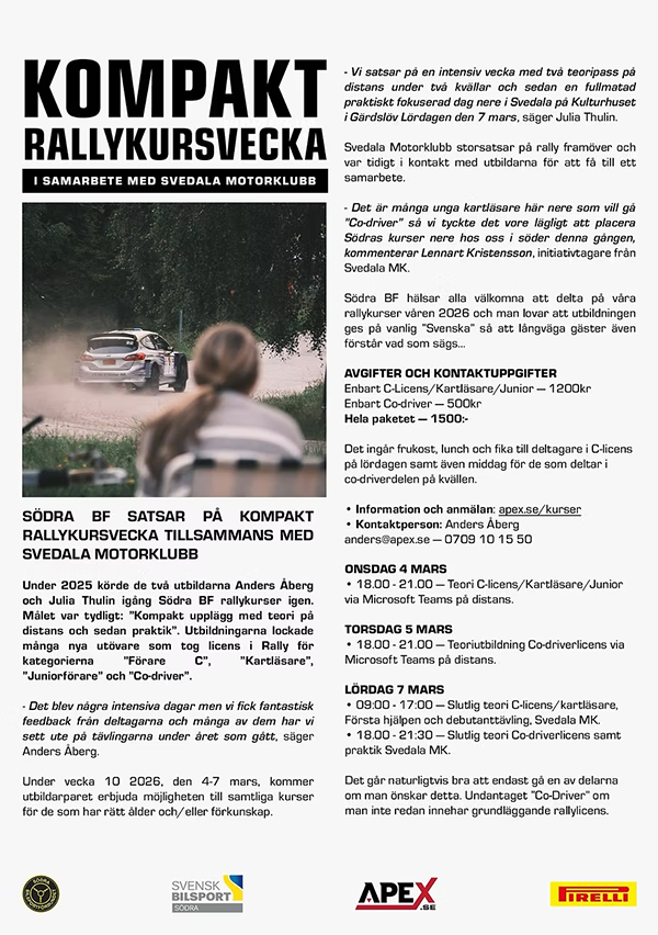 S�dra BF Rallyutbildning 